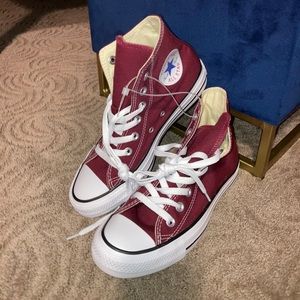 Maroon Converse Chuck Taylor All Star Hi